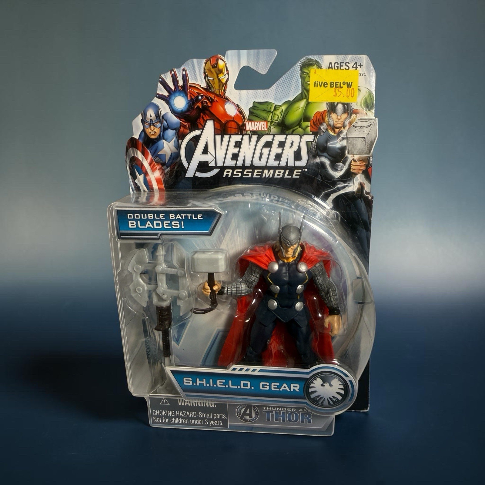 Marvel Avengers Modellino Assemble Shield Gear Thunder Axe Thor 3,75"