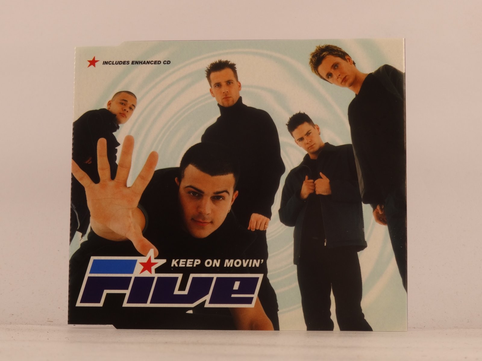 FIVE KEEP ON MOVIN' (L15) 2 Track CD Single including Picture Sleeve BMG