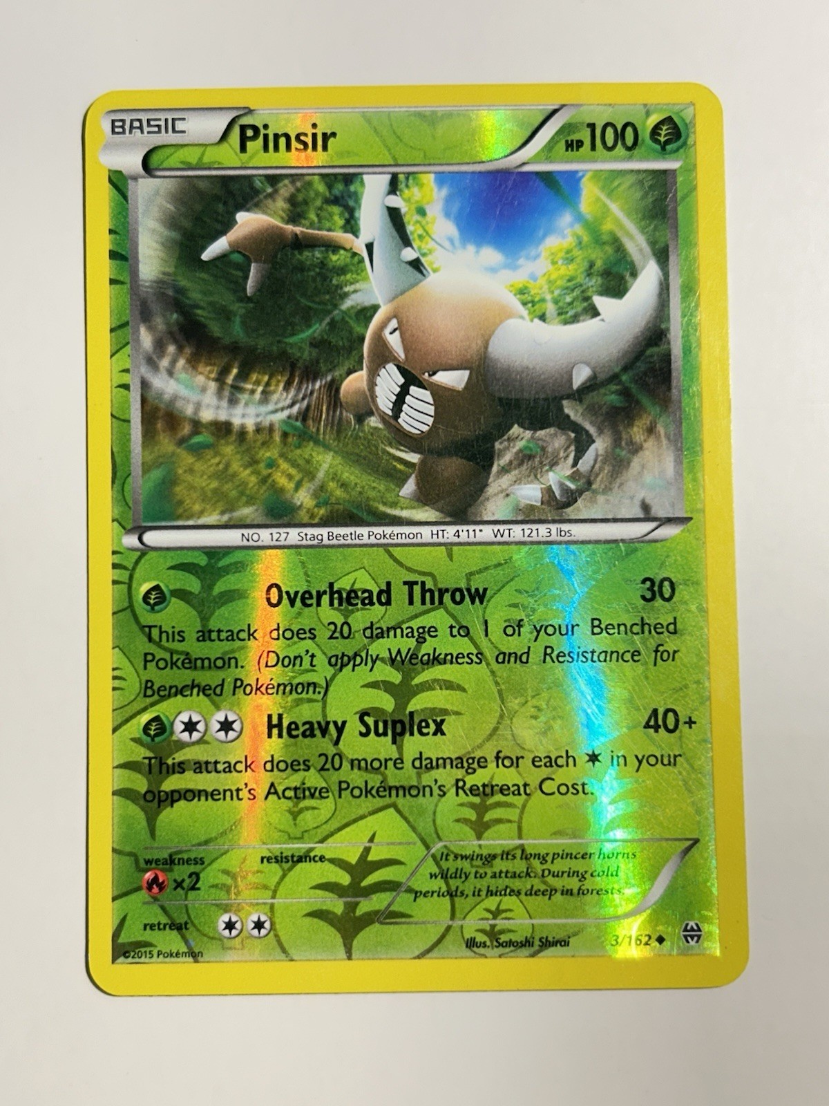 Carta Pokemon Pinsir 9/83 Rare Generazioni Reverse Holo