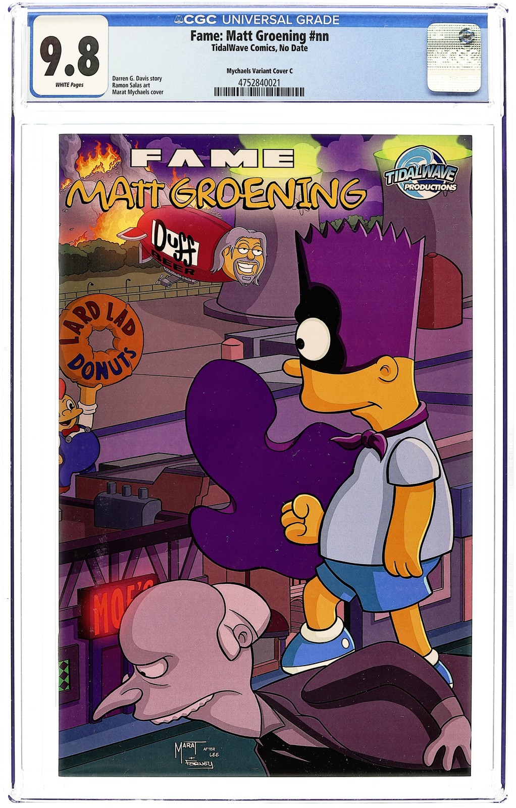 Fame Matt Groening 1MYCHAELS.C CGC 9.8 2026 4752840021