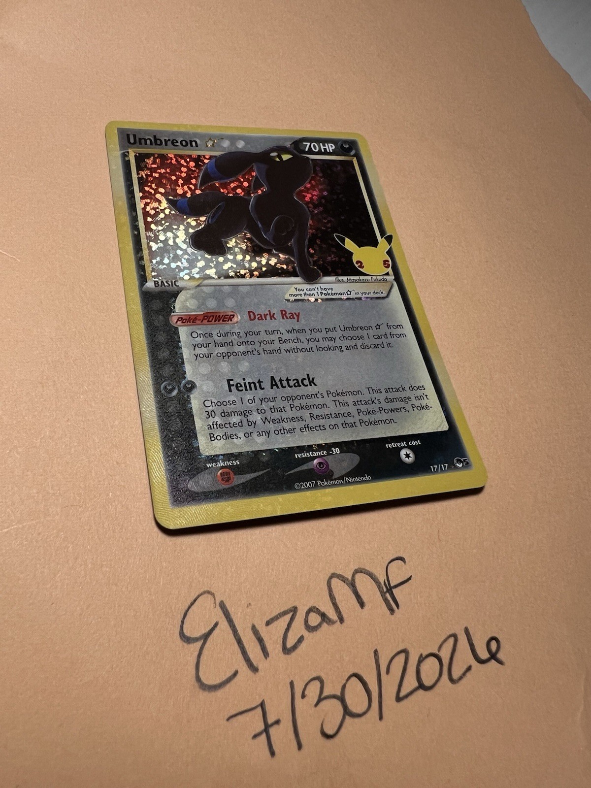 Umbreon Celebrazioni Collezione Classica 17/17