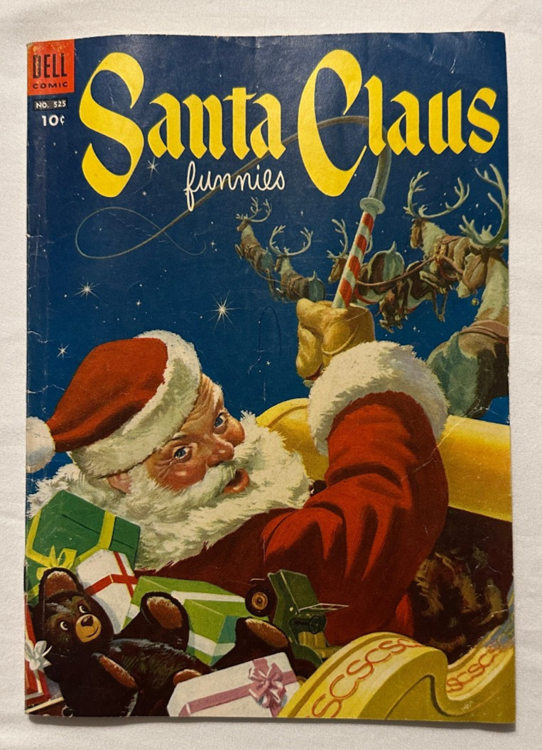 Santa Claus Funnies Golden Age Comic Book #525. 1953. Dell Comics.