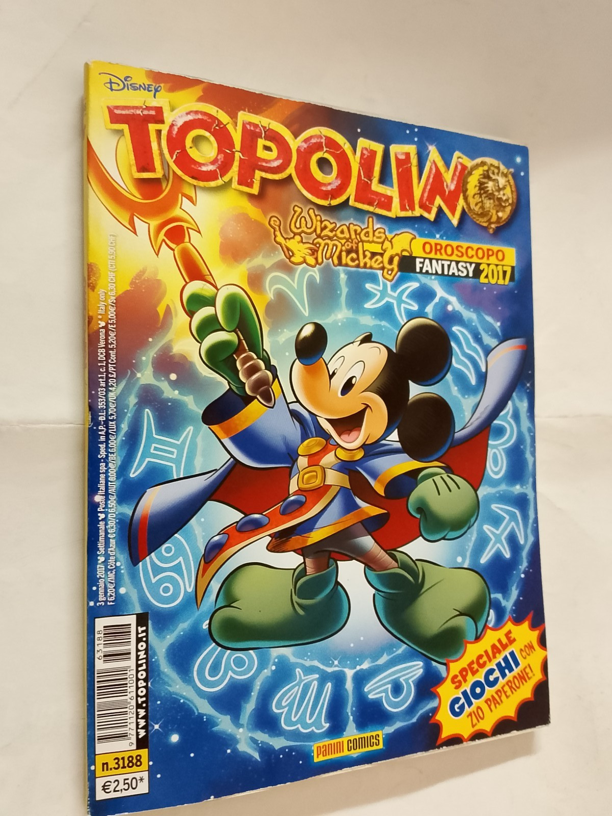 TOPOLINO 3188 WIZARDS OF MICKEY PANINI COMICS 2017