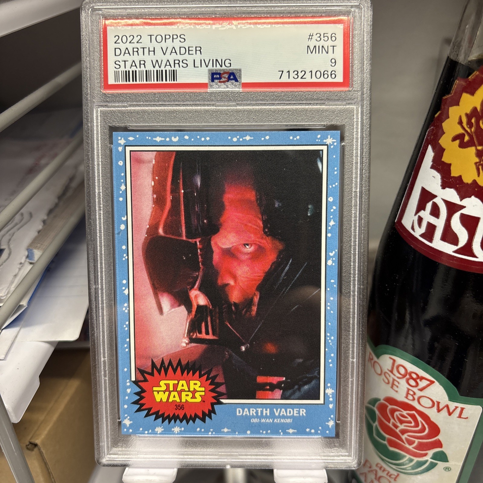 Topps 2022 Star Wars Living Set Darth Vader Card #356.  PSA 9