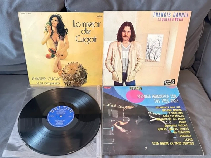 Pack 4 vinilos música romántica internacional