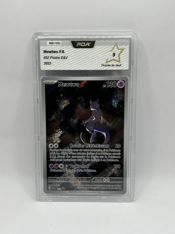 Carte Pokémon Mewtwo SVP 052 PCA 9.5 SVP Black Star Promos 2023