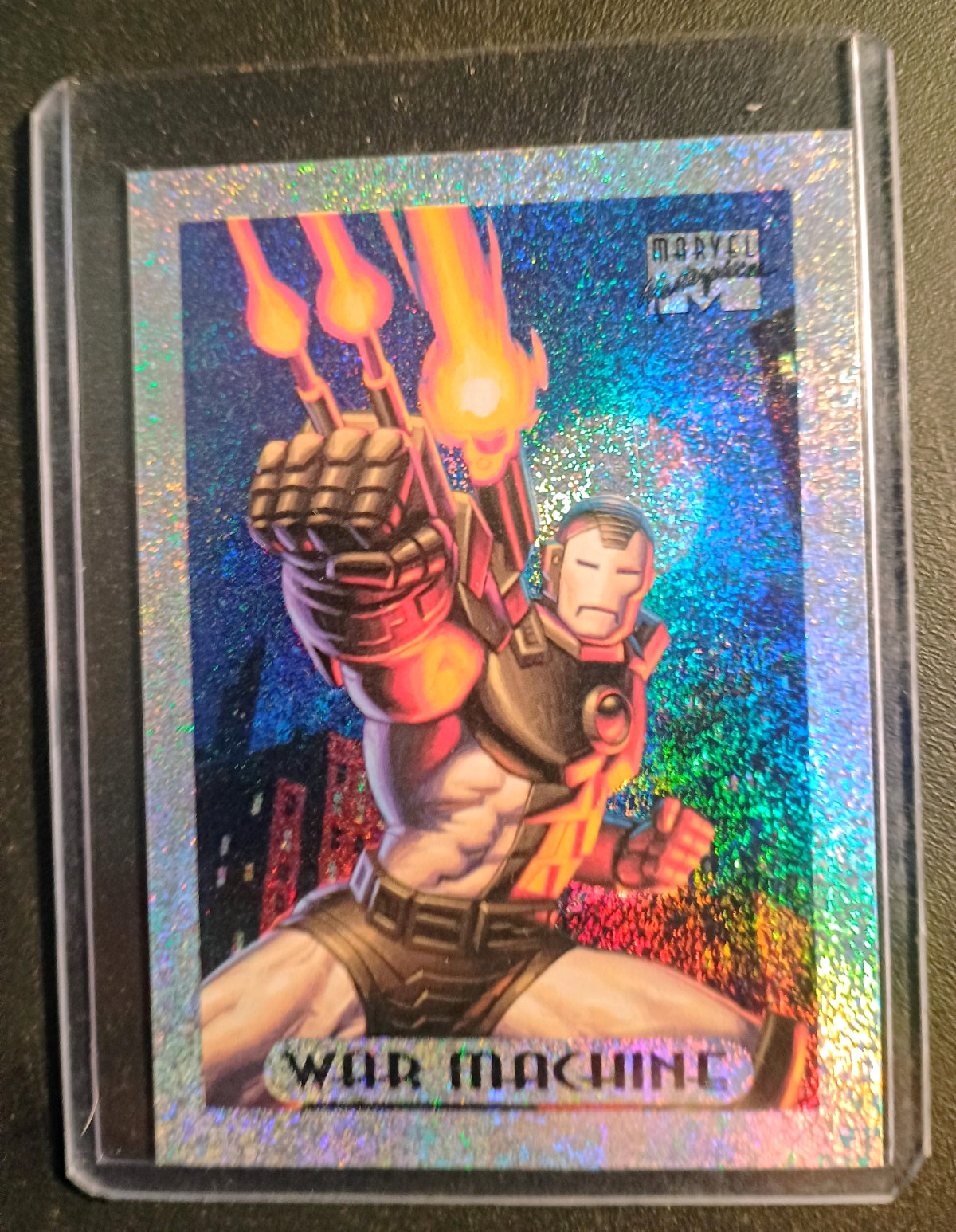 SkyBox 1994 Marvel Universe macchina da guerra ologramma inserto scheda 10 di 10