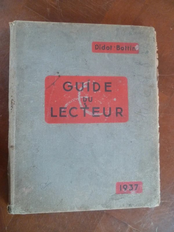 Annuaire Didot-Bottin commerce-industrie. Guide du lecteur 1937