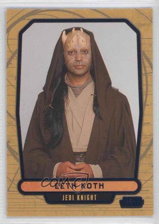 2013 Topps Star Wars Galactic Files Series 2 Blue 90/350 Eeth Koth #396 1j8