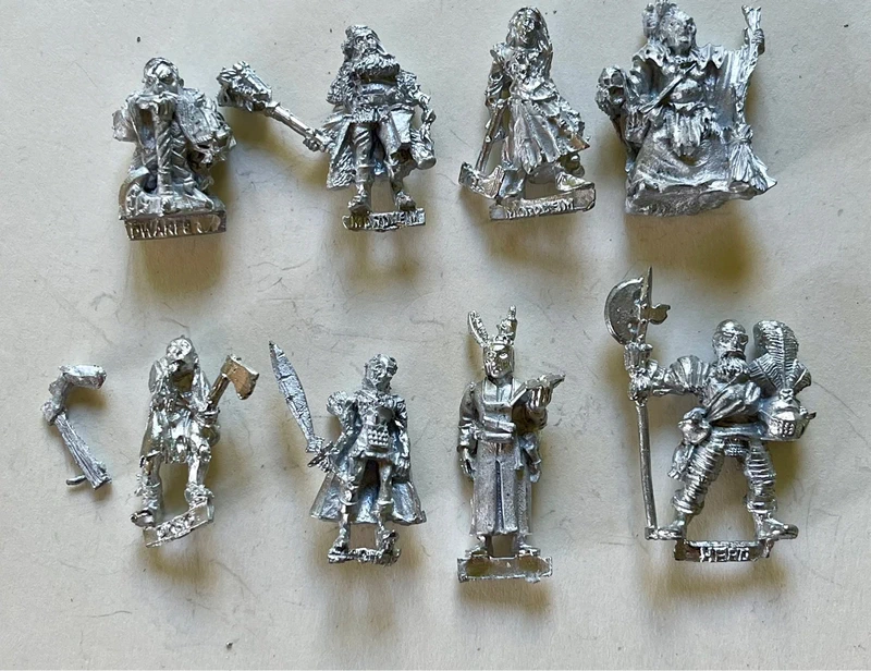 Whfb Mordheim Konvolut 8 Minis - Zinn Oop