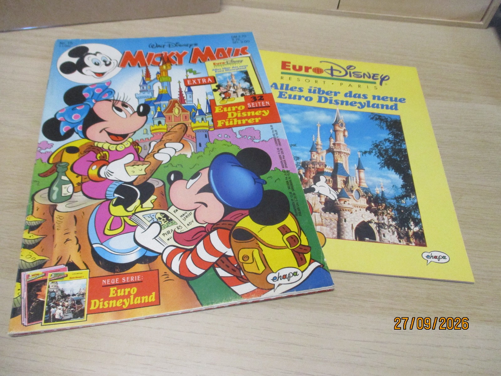 Topolino 15 / 1992 con supplemento Euro Disney