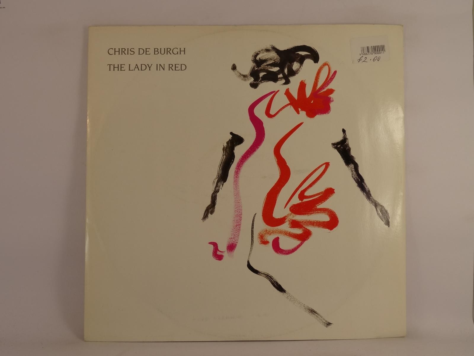 CHRIS DE BURGH THE LADY IN RED (194) 3 Track 12" Single plus Picture Sleeve A&M