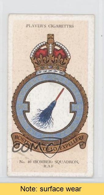 1939 Distintivi RAF Giocatore Motto Tabacco Back n. 40 (Bombardiere) Squadrone #28 LEGGI 0a1