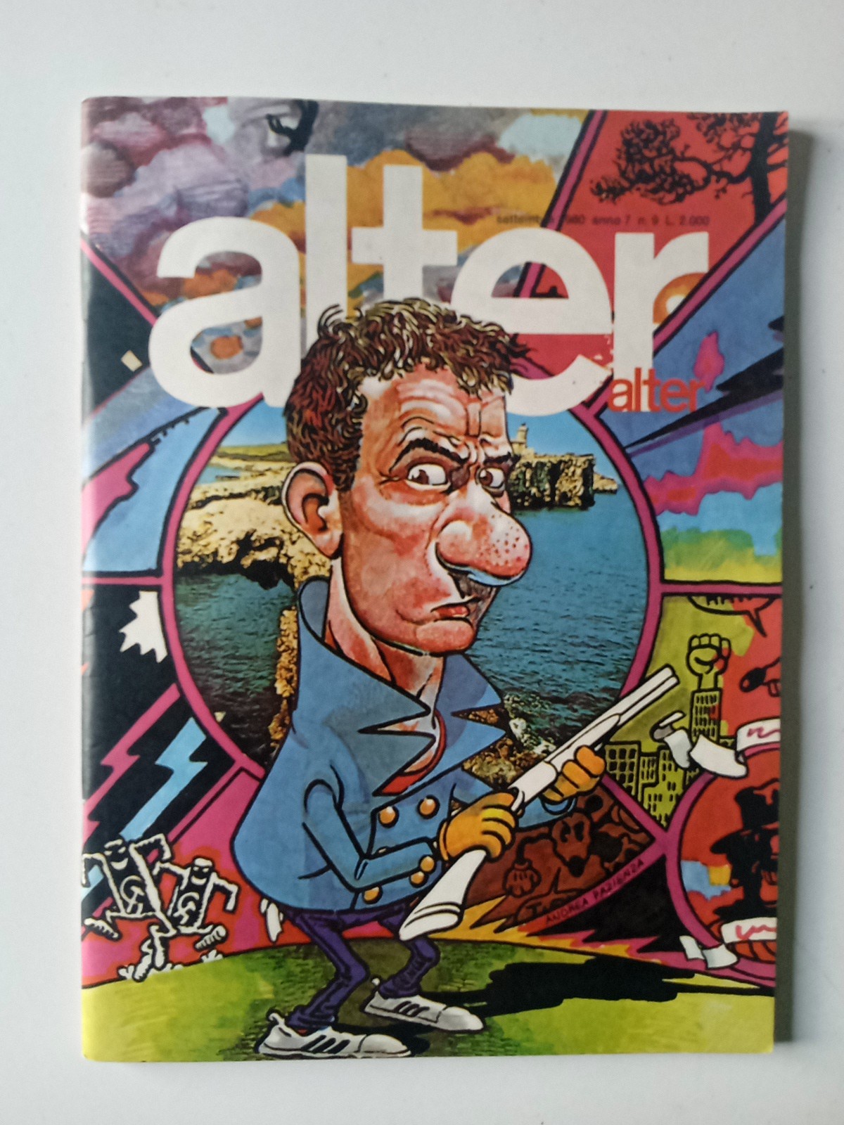 Alter Alter, anno  7 numero 9/1980. Pazienza, Pratt, Bilal, Breccia, Möebius.