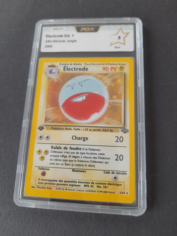 Carte Pokemon Electrode 2/64:Édition 1 holographique
