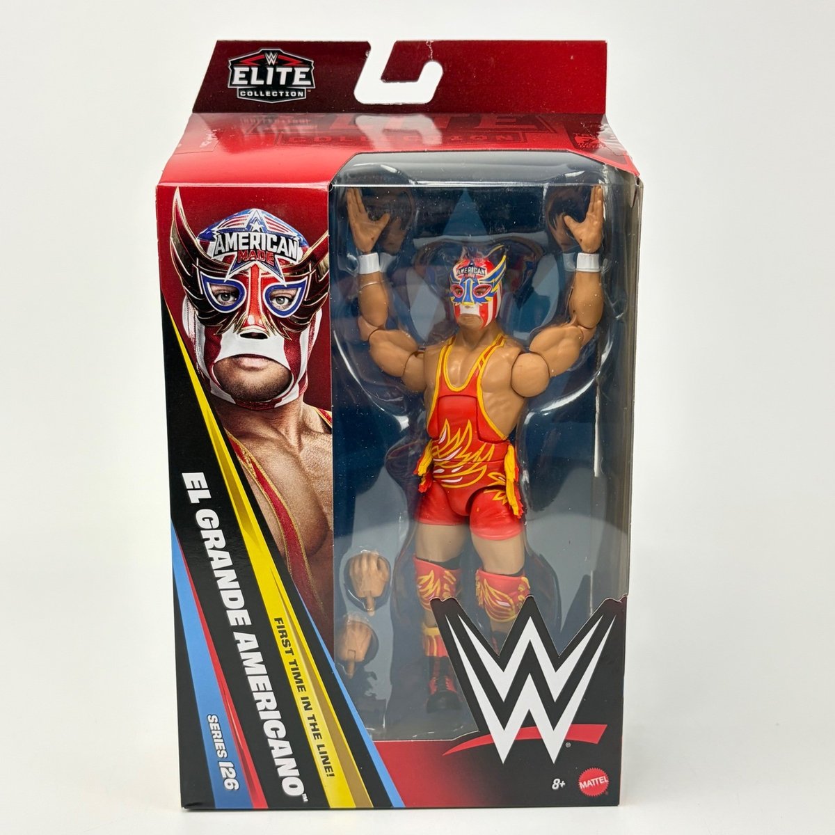 WWE Elite Series 126 El Grande Americano Figure prima volta in linea in mano