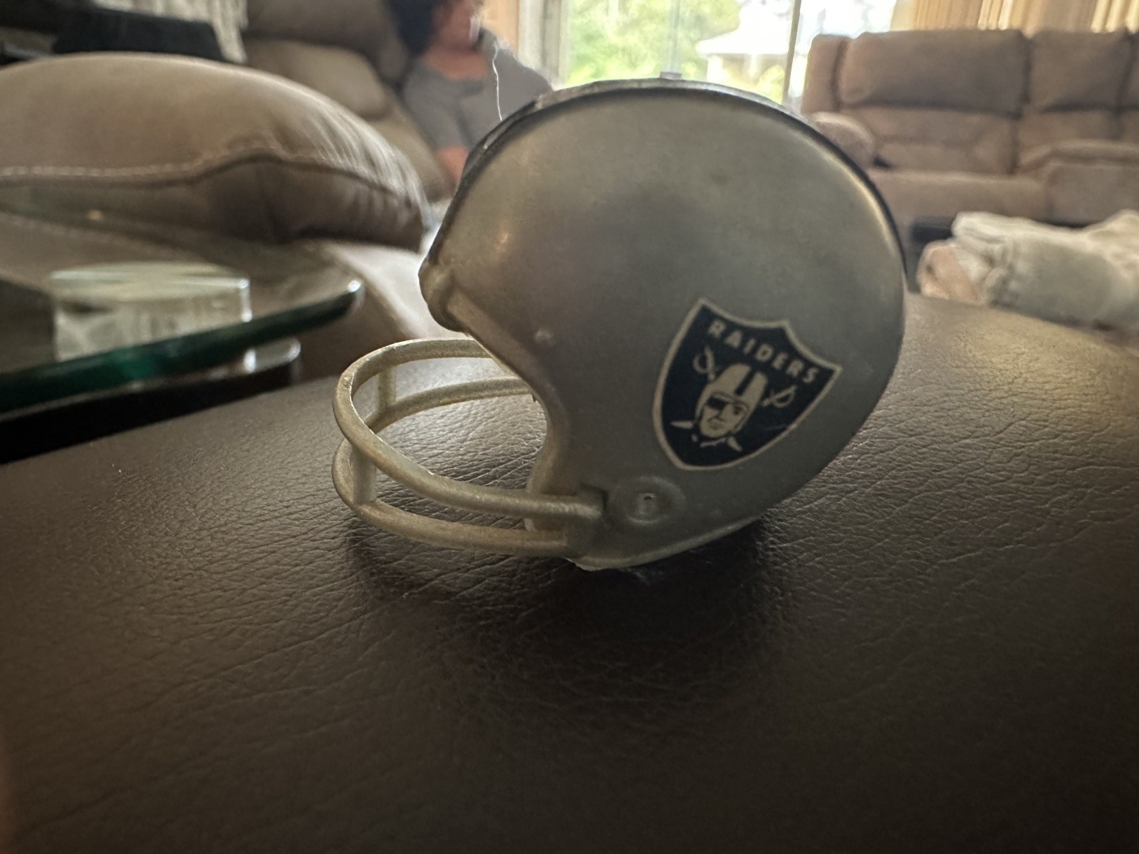 1977 NFL Action Team Mate Oakland Raiders Figure Helmet Only + Bonus SLU Helmet 
