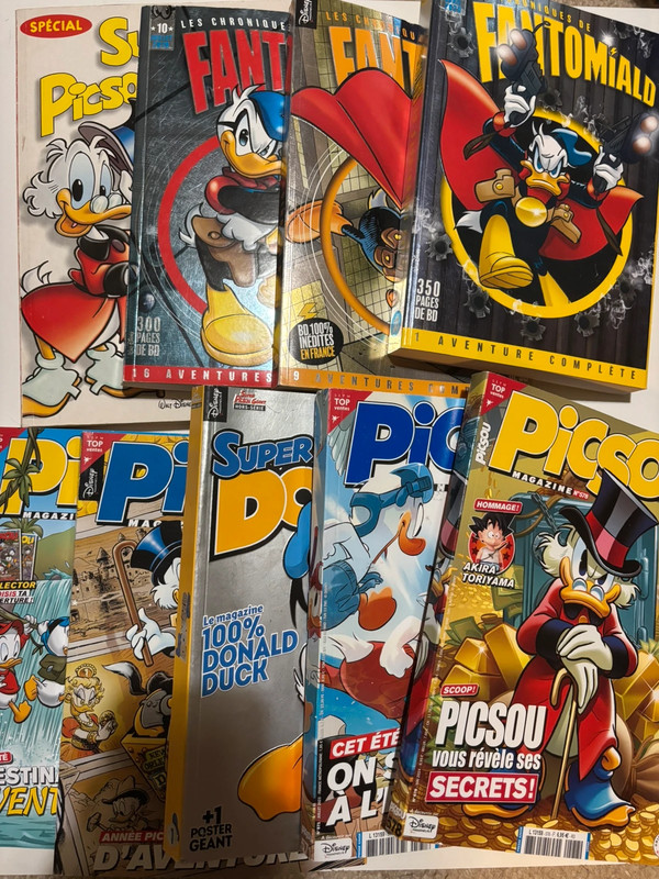 Lot de 9 bd Donald