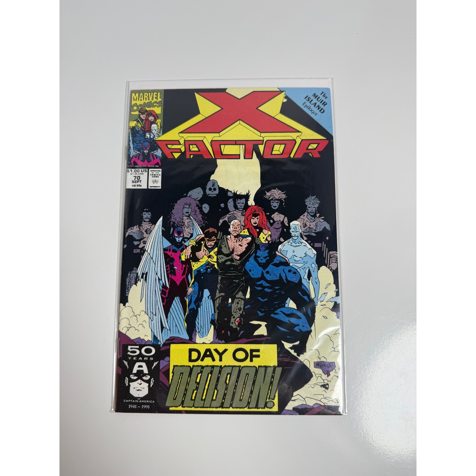 Marvel Comics X-Factor 70 1991 Mike Mignola copertina Muir Island saga epilogo chiave