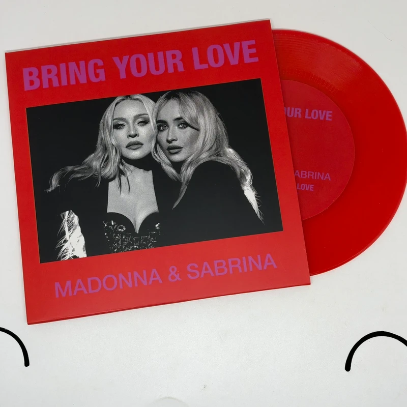 Madonna & Sabrina Carpenter Bring Your Love Vinilo 7” Red