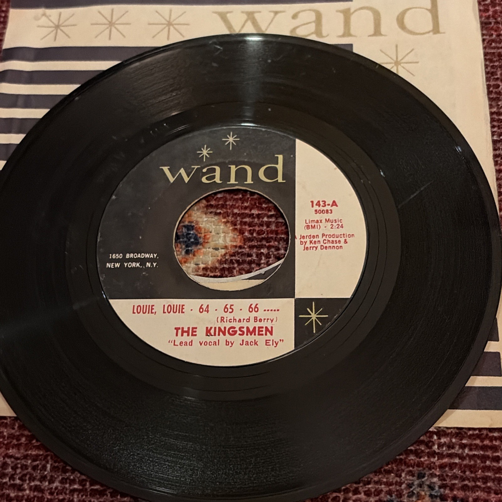 The Kingsmen Louie Louie 45 rpm Tested 1966