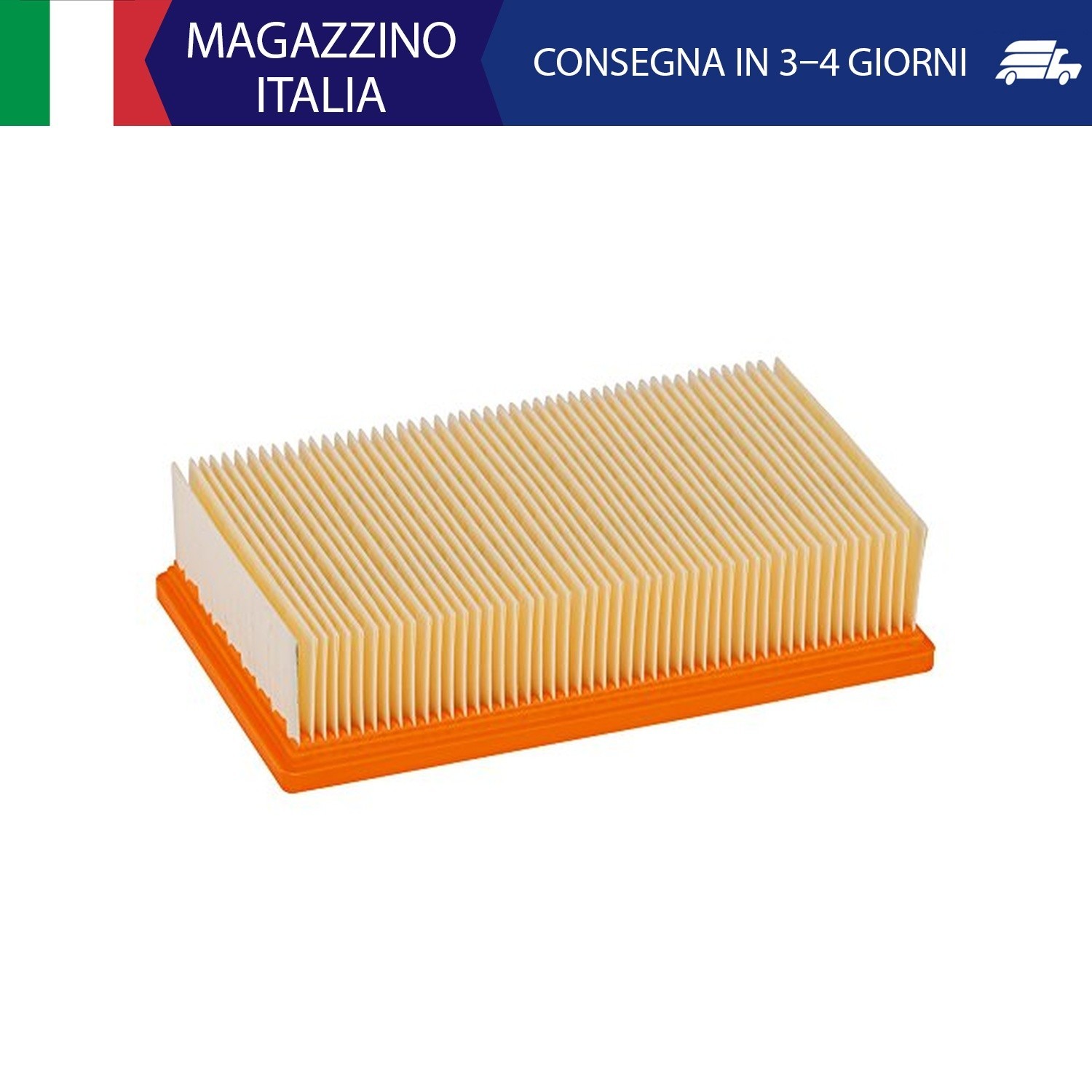 Bosch Professional 2607432033 Piatta Filtro a Pieghe Gas 35-55, Beige/ Arancio