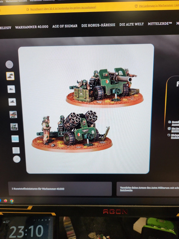 Warhammet 40k field ordnance battery astra militarum