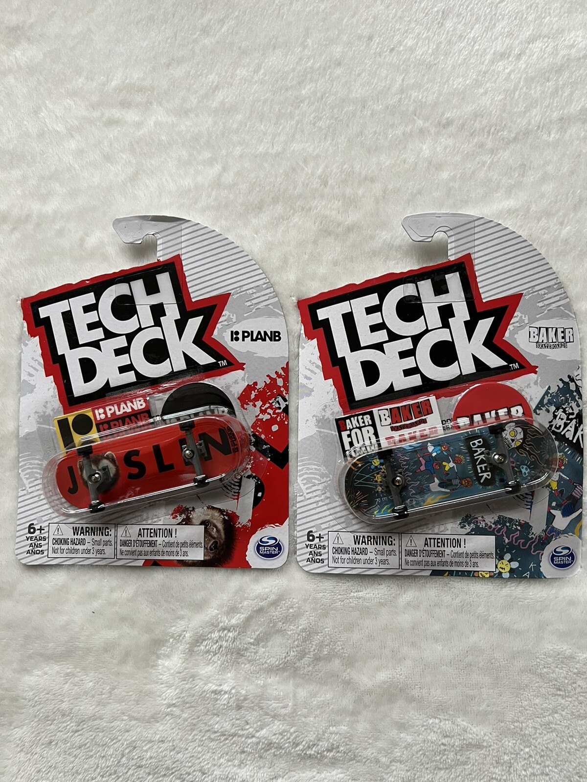 Tech Deck Skateboards Baker & PLANB ULTRA RARO set di 2 tavole nuove in confezione