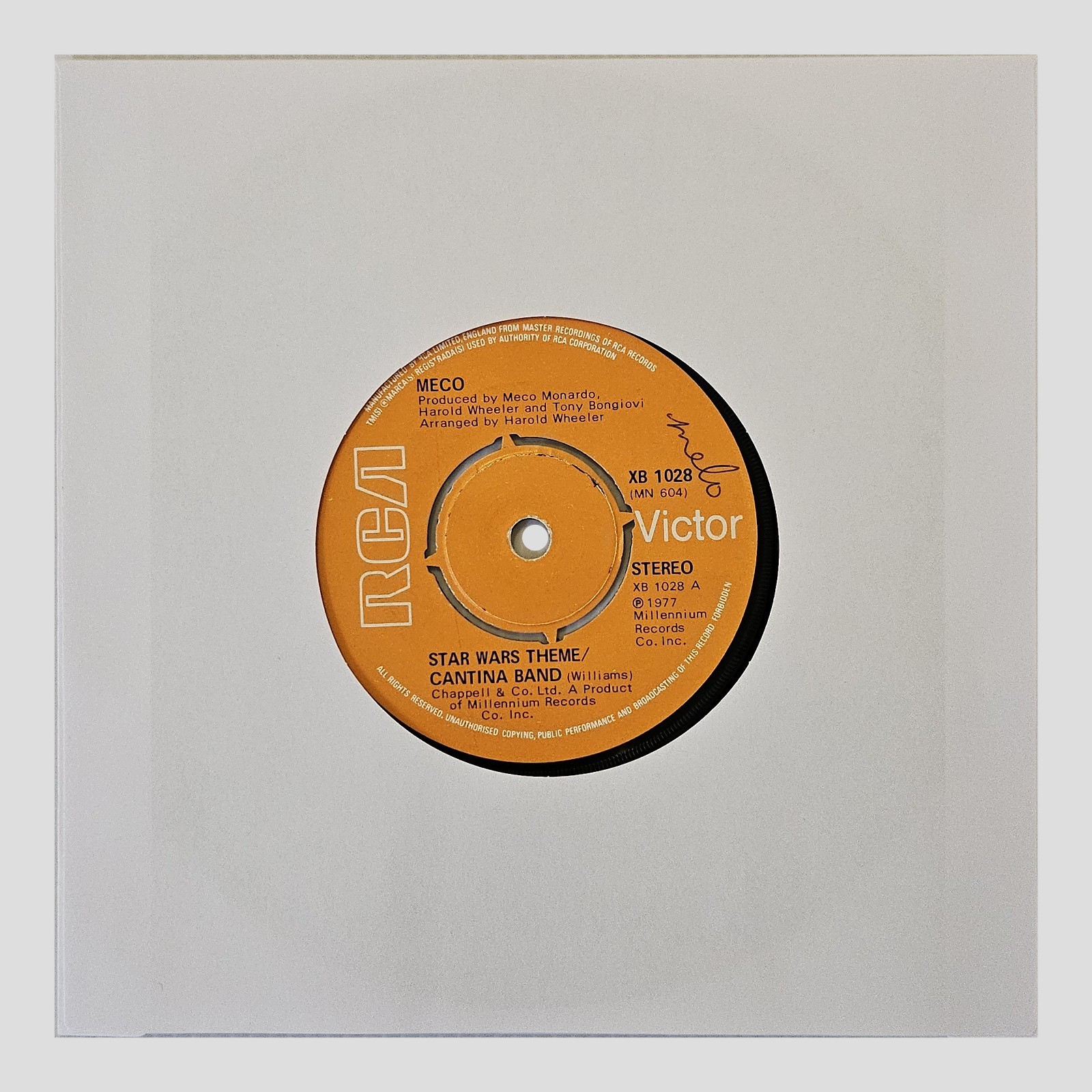 Meco - Star Wars Theme - Cantina Band Vinile Musica 7" 45 RPM