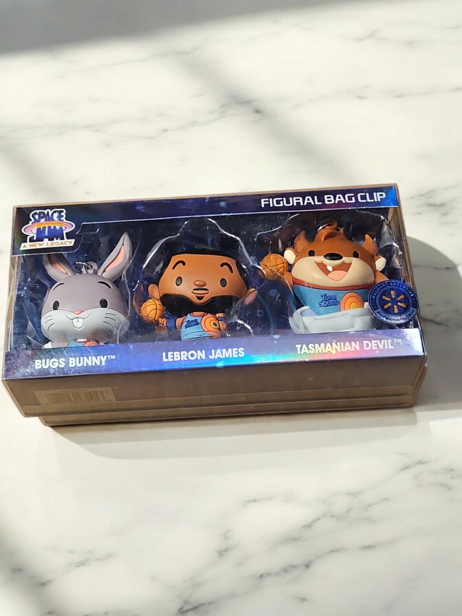 Borsa personaggio Space Jam A New Legacy clip insetti coniglietto-diavolo della Tasmania-Lebron James