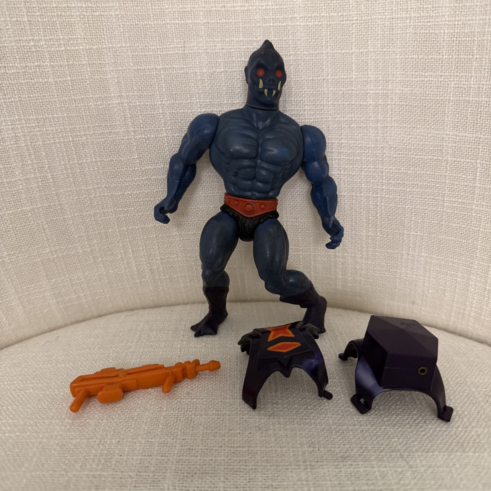 Figurina vintage 1981 Webstor Masters of the Universe MOTU Mattel quasi completa