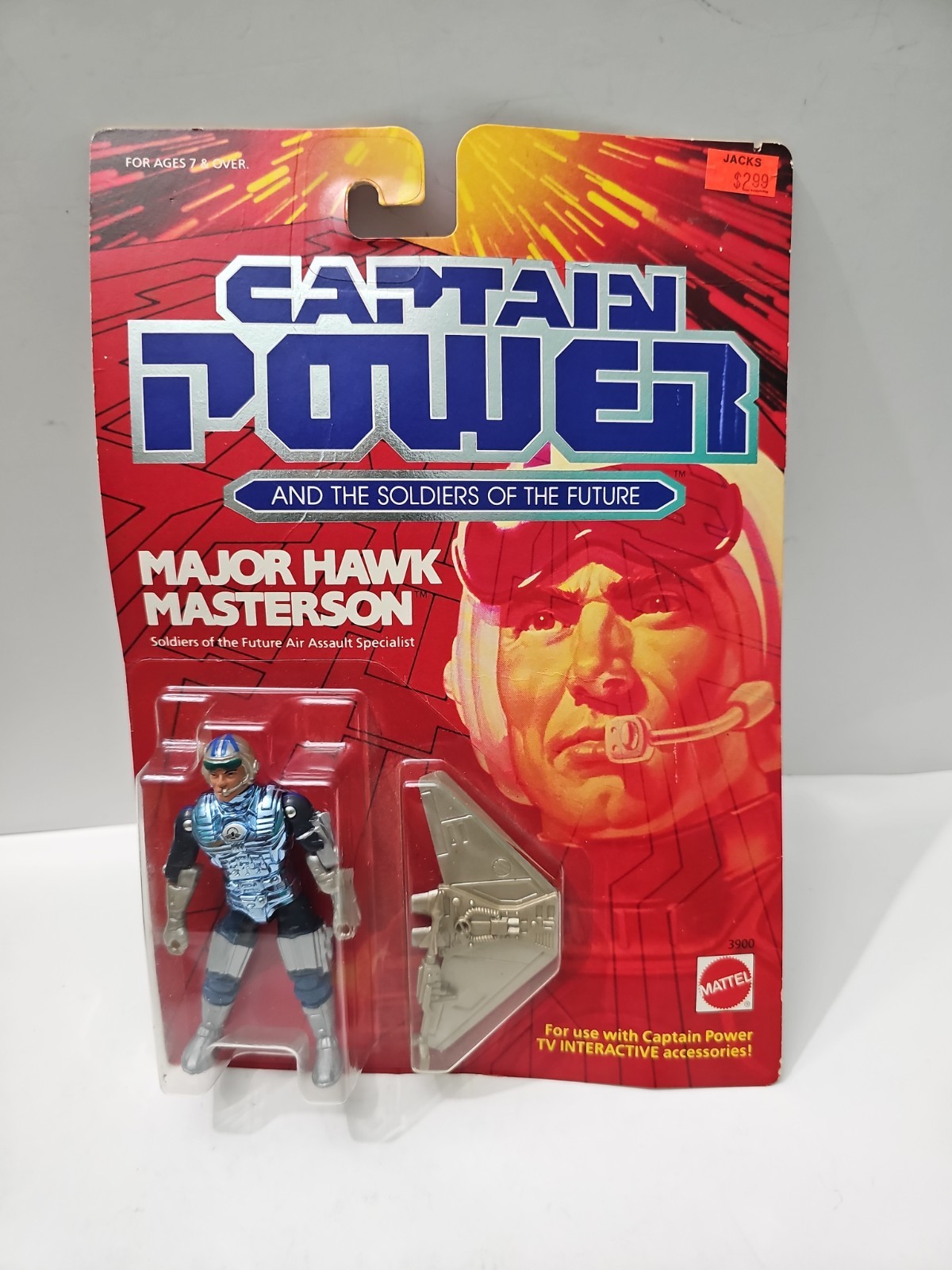 VINTAGE Capitano Potere Maggiore Hawk Masterson Figura SMOC