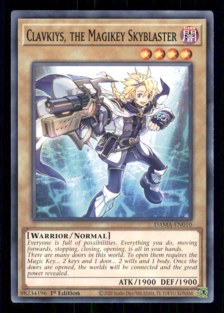 Clavkiys, il Magikey Skyblaster DAMA-EN010 Yu-Gi-Oh 1° Edizione NM