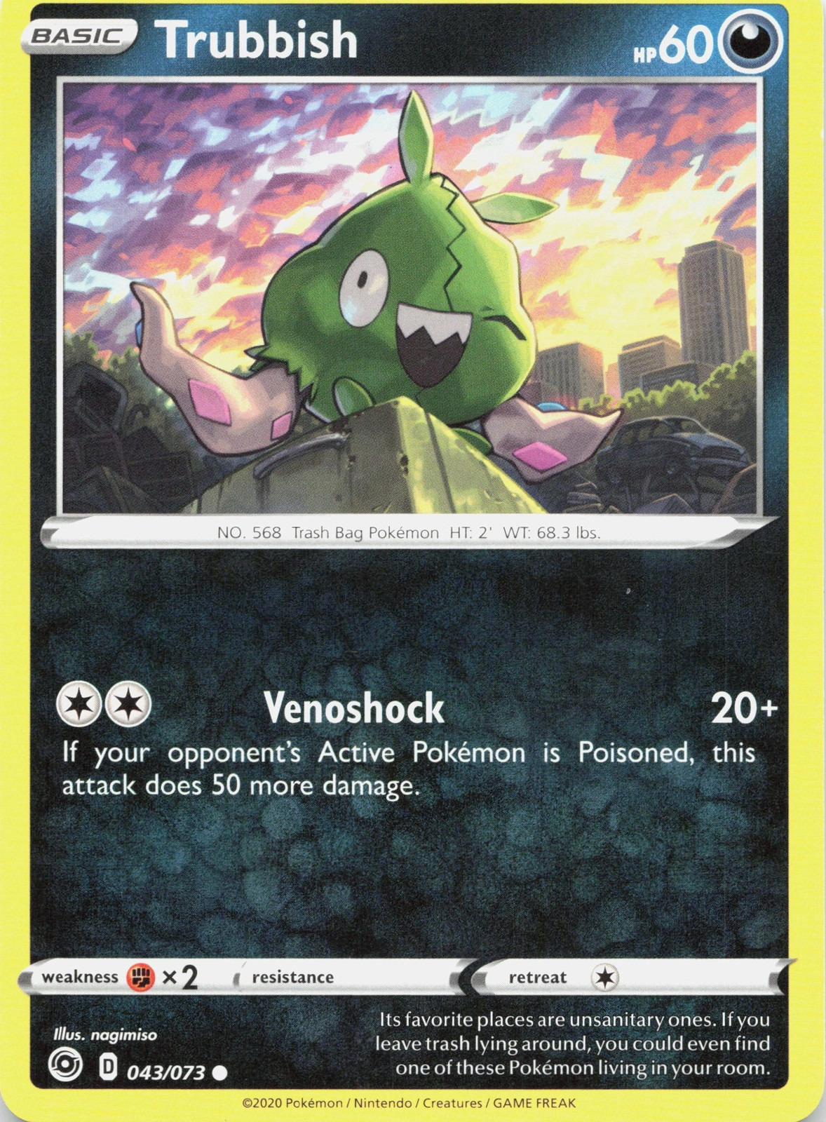Trubbish 043/073 Sentiero del Campione Comune NM Pokemon TCG