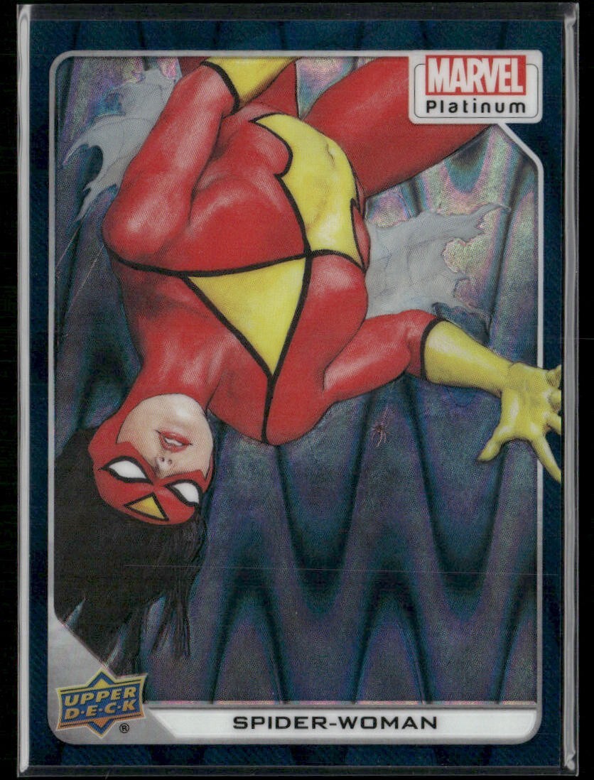 2023 Upper Deck Marvel Platinum Teal Wave /799 #42 - Spider-Woman C