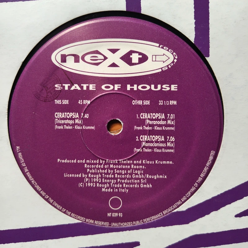 State Of House - Ceratopsia (12") Trance