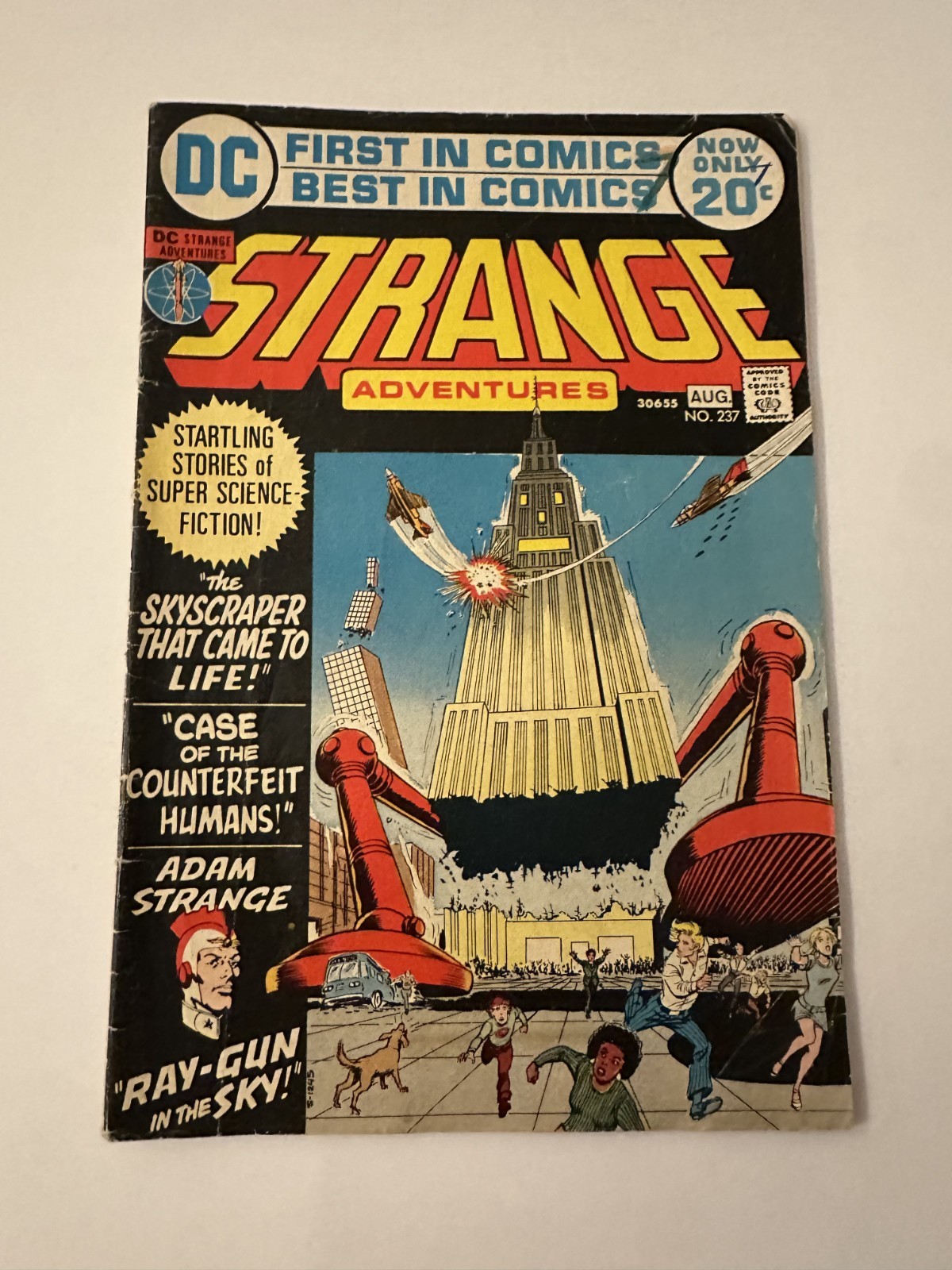 Strange Adventures #237 (1972) Adam Strange Reprints Murphy Anderson DC