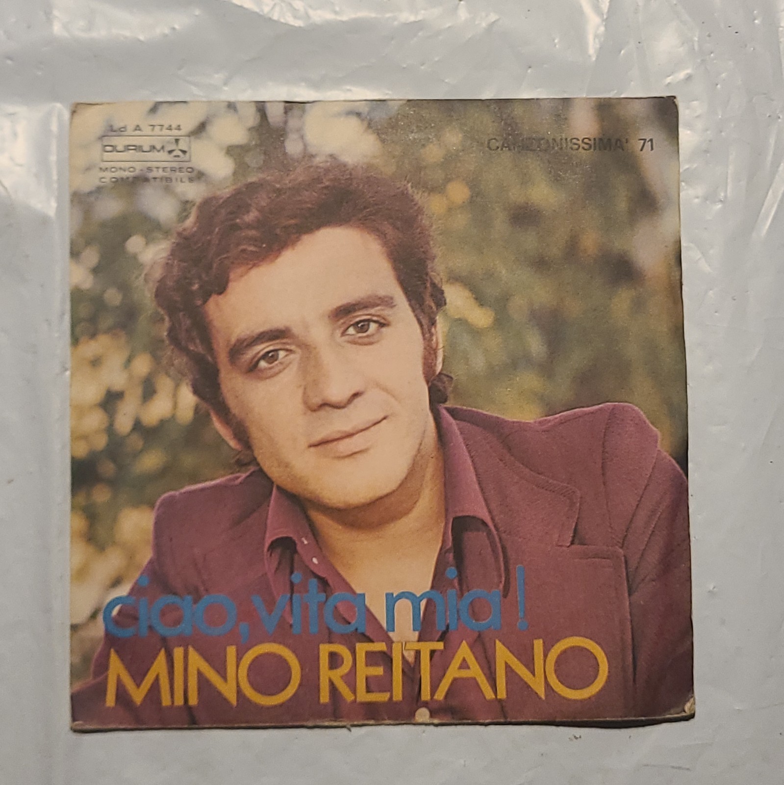 Mino Reitano - Ciao, Vita Mia !/ Il Mio Silenzio - Durium 45 RPM Record