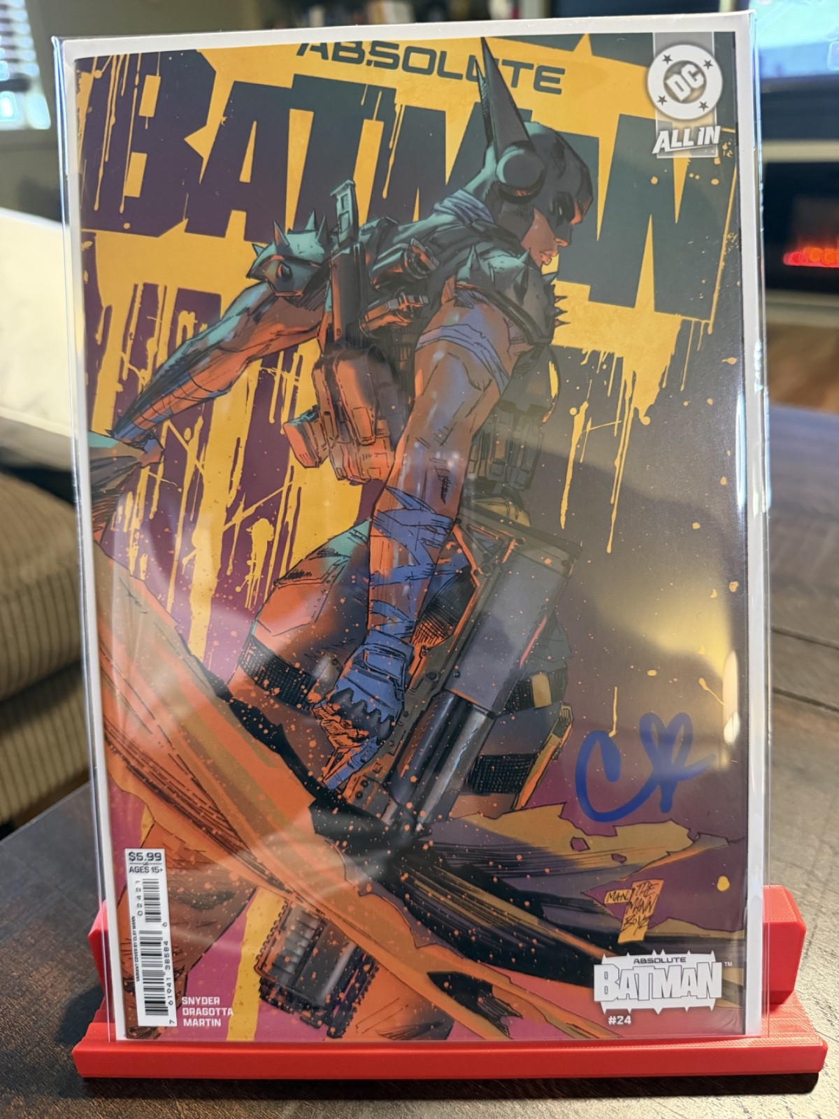 Absolute Batman #24 Clay Mann UOMO FIRMATO