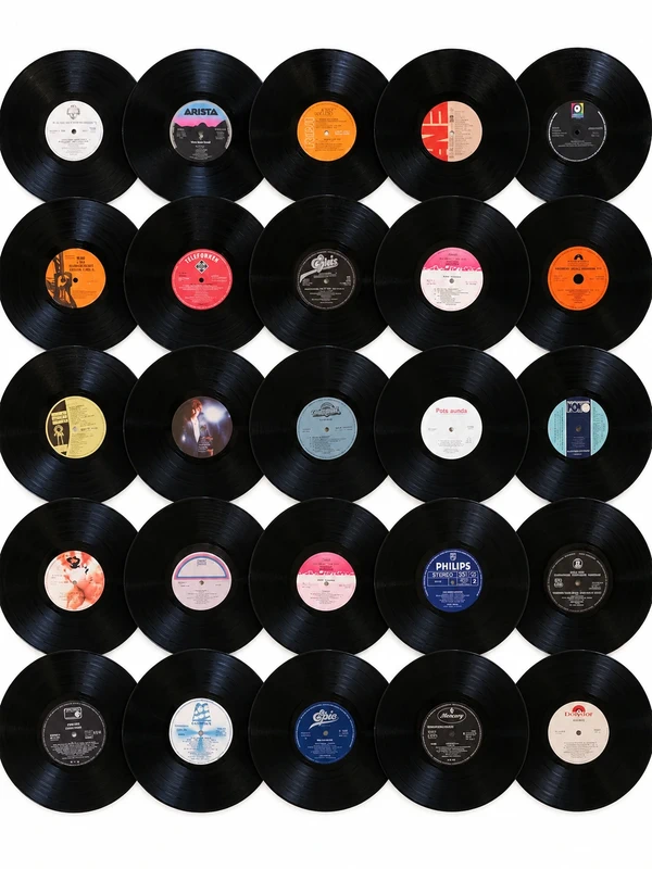 26 Vinyl-Schallplatten 12 Zoll für Deko, Party, Basteln