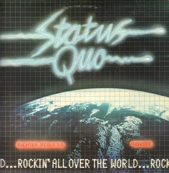 Status Quo Rockin All Over The World Vinyl LP NEAR MINT Vertigo 33 U/min