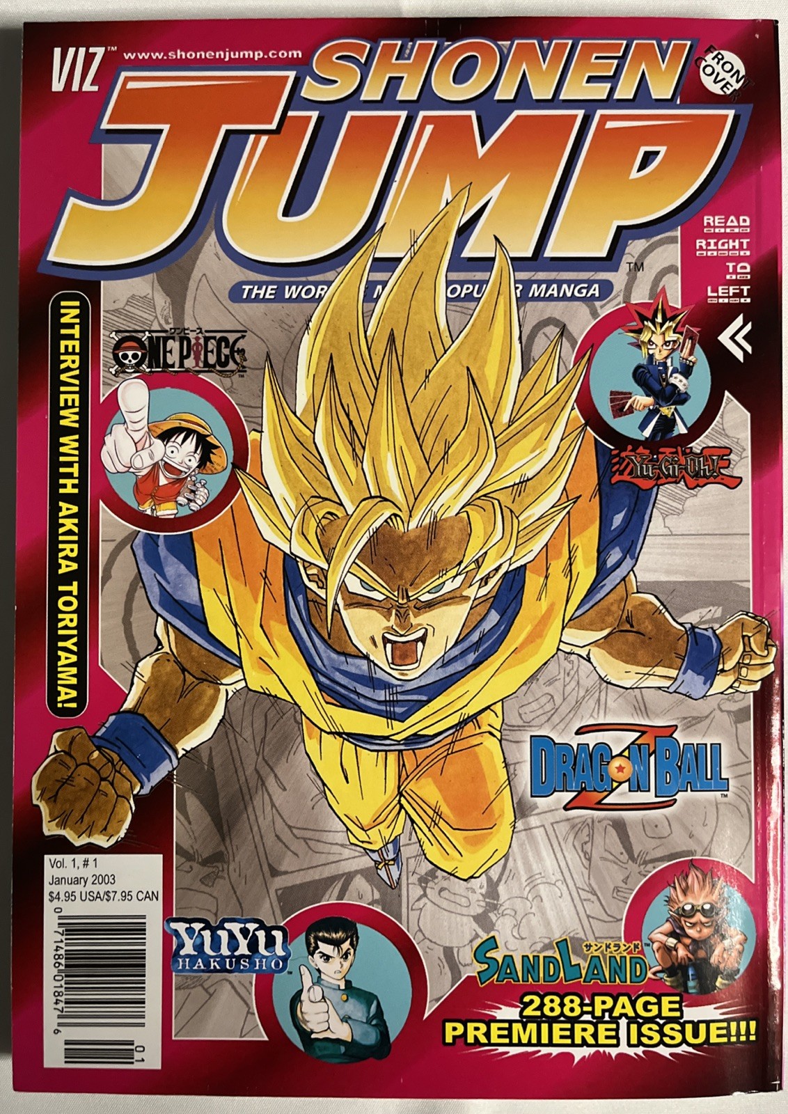 Shonen Jump Magazine Manga - Vol 1 - #1 - Gennaio 2003 - Prima Edizione - No Card