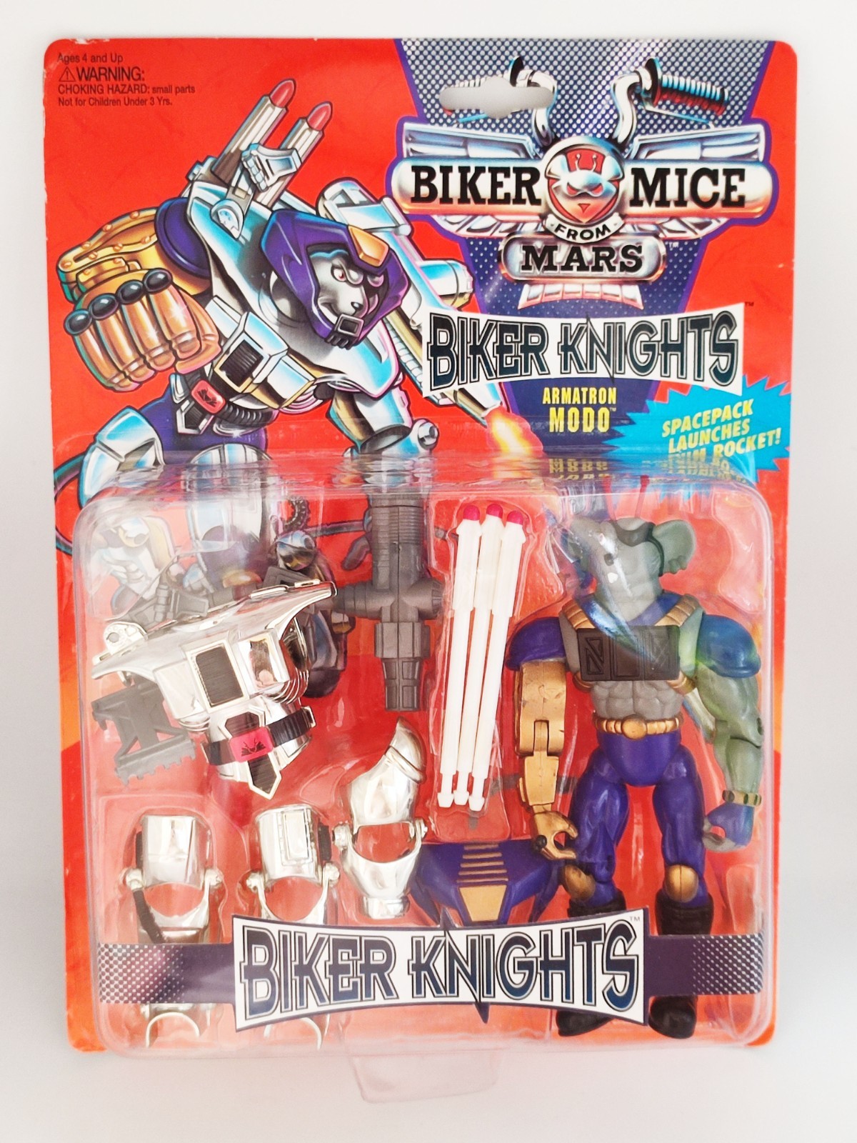 1994 GALOOB BIKER MICE FROM MARS KNIGHTS ARMATRON MODO SIGILLATO IN FABBRICA - MOSC