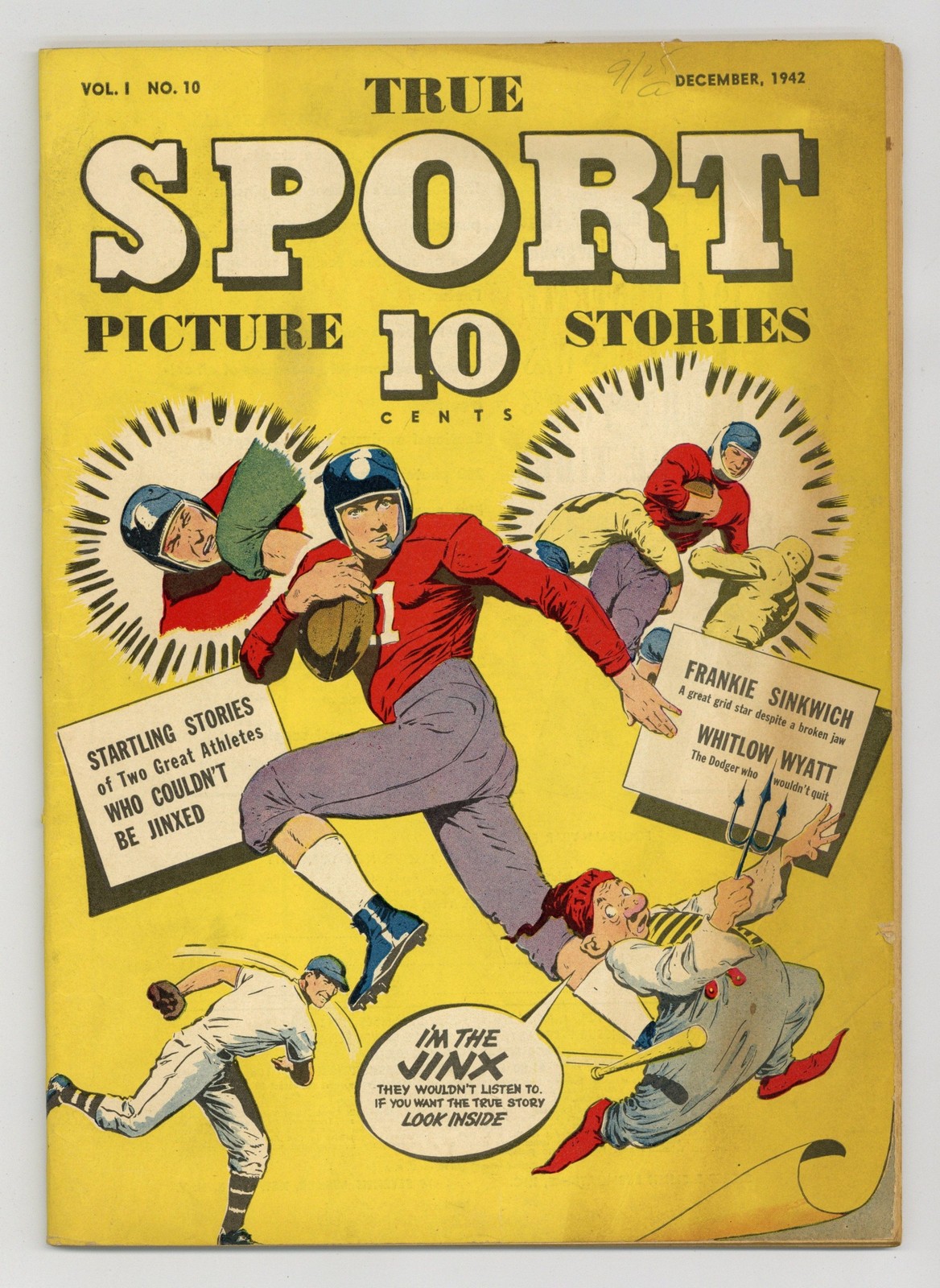 True Sport Picture Stories Vol. 1 #10 VG- 3.5 1942