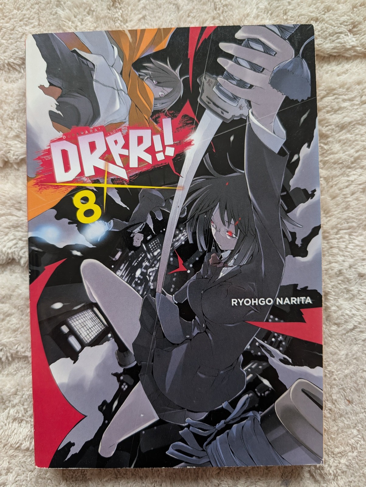 Durarara Vol 8 Light Novel Yen Inglese su Ryohgo Narita Suzuhito Yasuda Fuori Produzione Raro