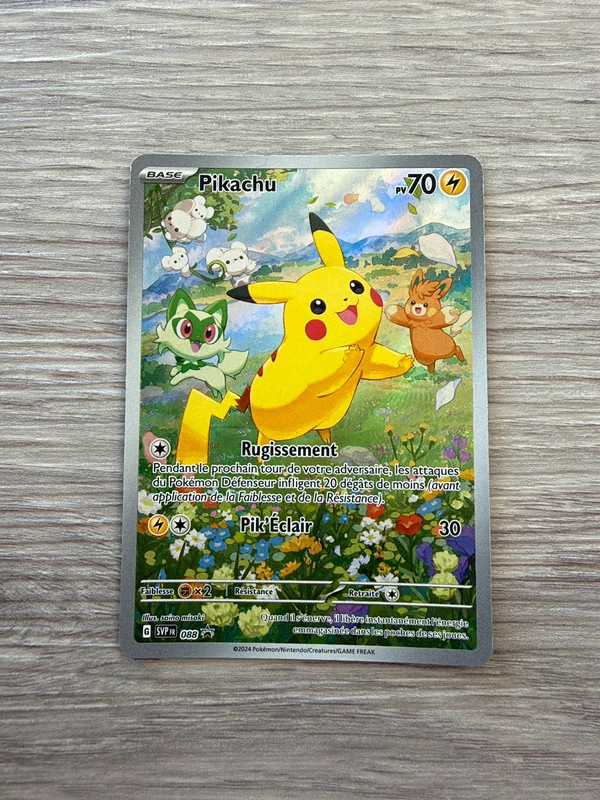 Carte Pokémon Pikachu Promo svp088 - Excellent+ - Ecarlate et violet - Français - 2023
