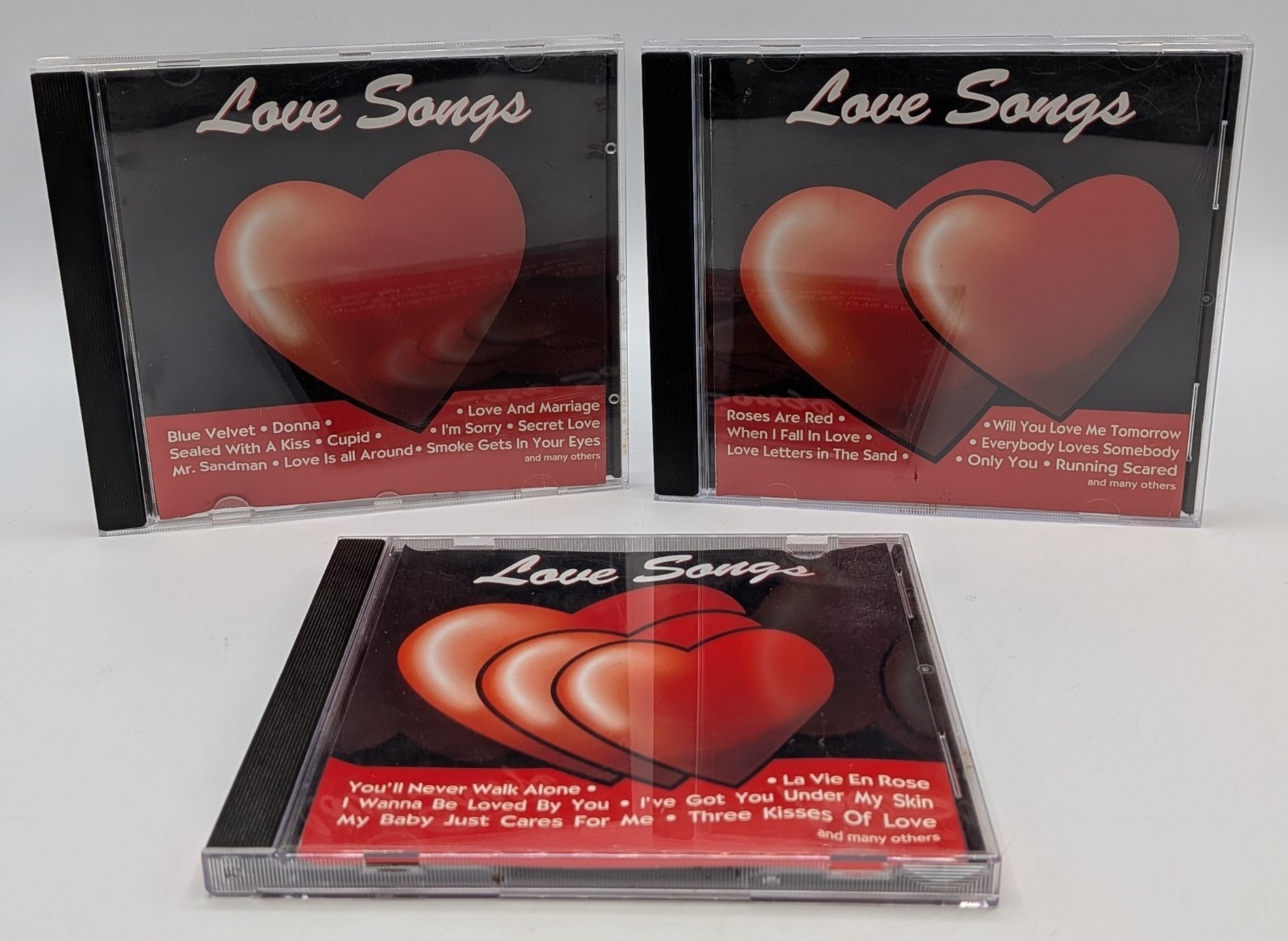 Love Songs 3 CD Set Frank Sinatra Marilyn Monroe Cher Bee Gees