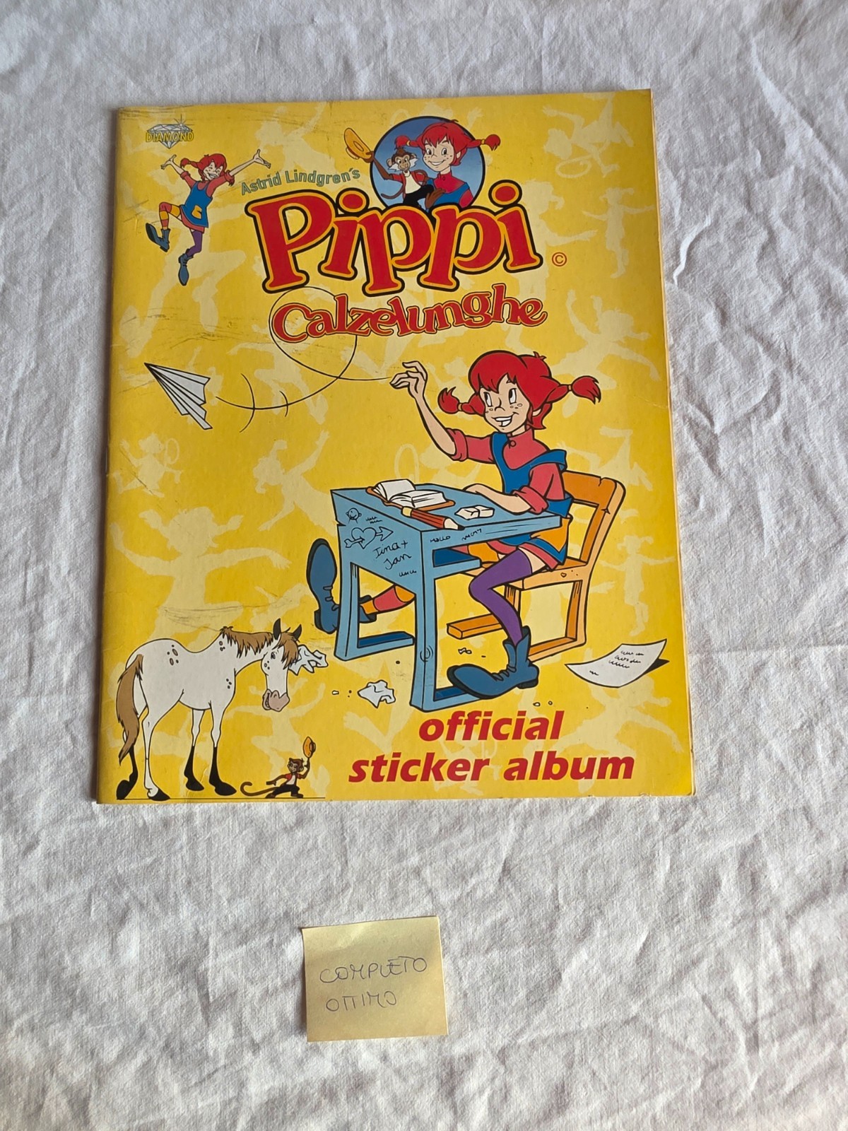 RARO Album Figurine PIPPI CALZELUNGHE Diamond COMPLETO Ottime Condizioni Vintage
