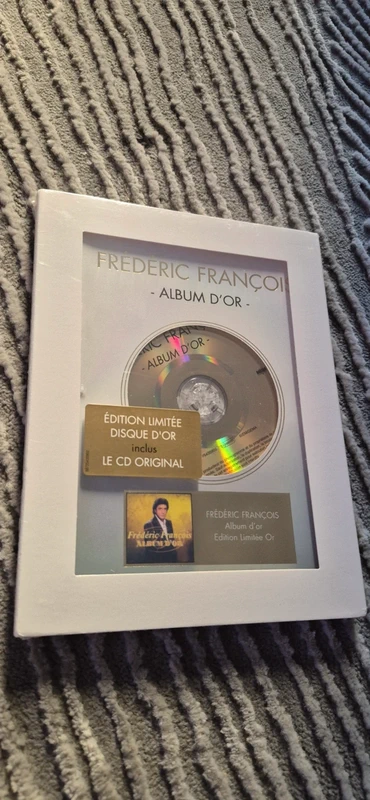 Frédéric François Cadre Disque d’Or « Album d'Or » Édition Limitée (Neuf sous blister)