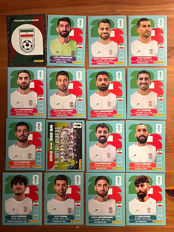 Panini WM 2026 Iran